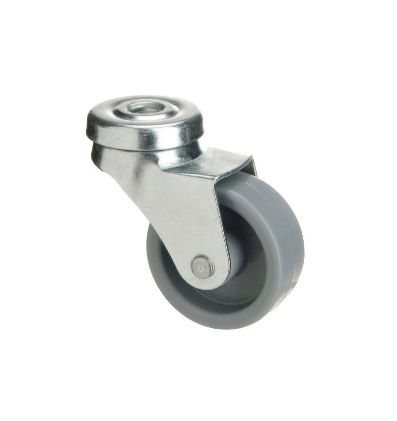 Rueda Polyamida Pasante   30 mm.