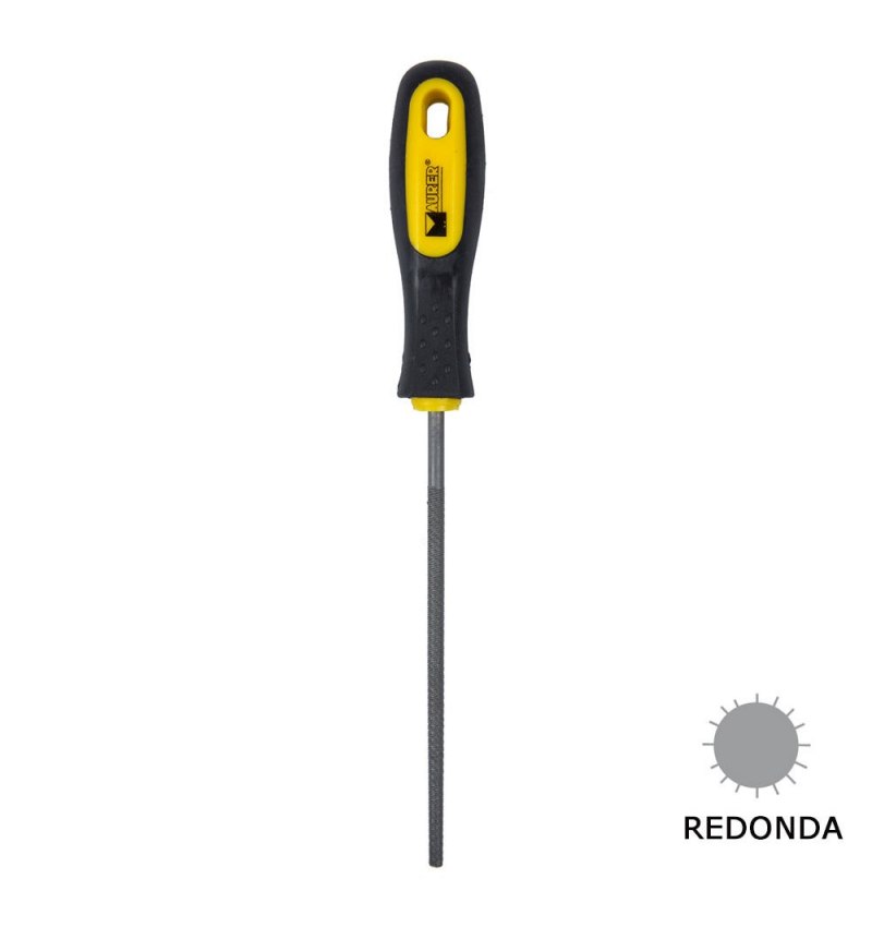 Lima Maurer Con Mango Redonda Entrefina  6"