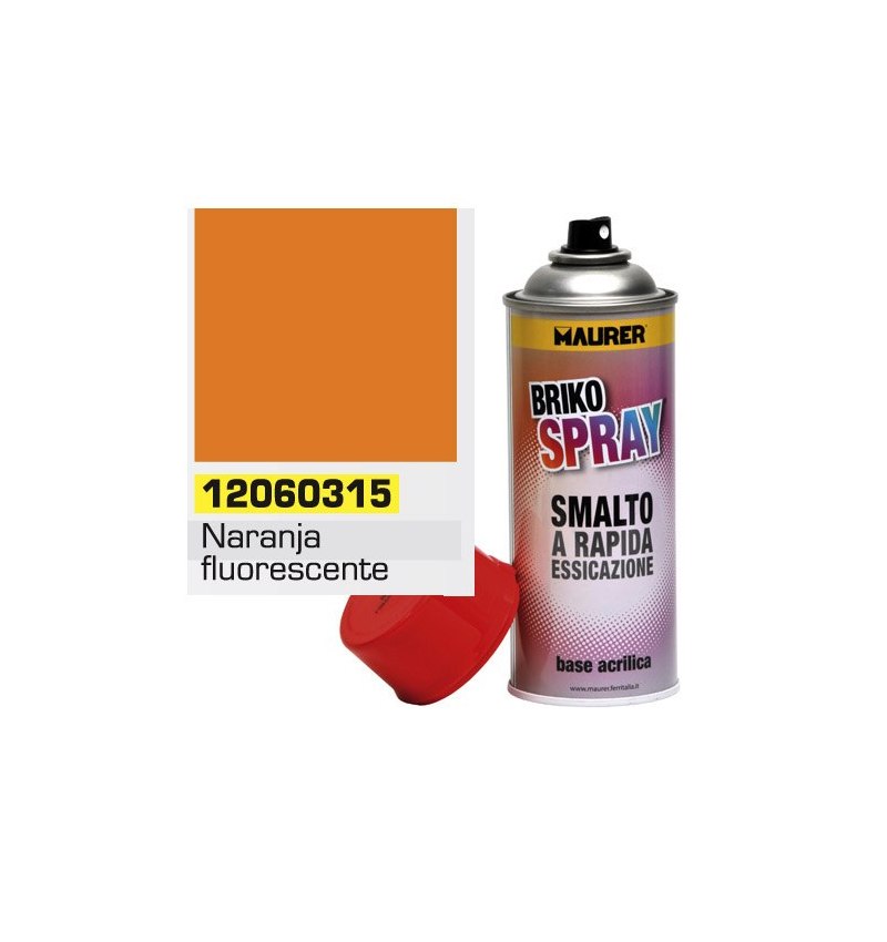 Spray Pintura Naranja Fluorescente 400 ml.