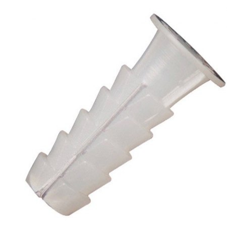 Taco Wolfpack Plástico Blanco    7 mm. (25 unidades)