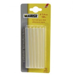 Silicona En Barra Maurer (Blister 12 Unidades)  Ø 7,4mm