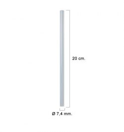 Silicona En Barra (Bolsa de 0,4 kg.) Transparente 7,4 mm.