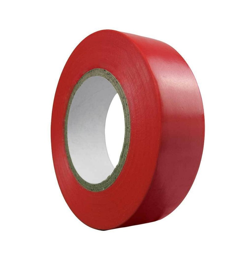 Cinta Aislante 20 m. x 19 mm. Roja Uso doméstico
