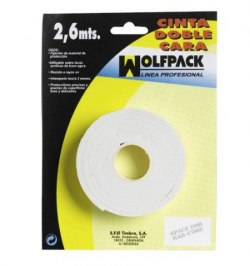 Cinta Doble Cara 2,6 m. x 18 mm.