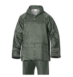 Traje de Agua Impermeable Verde Nylon       Talla 7-L