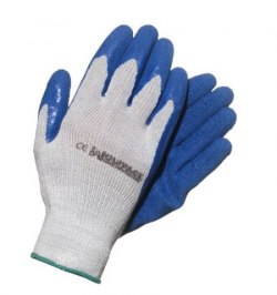 Guantes Latex / Algodón Impregnado con Colgador   8" (Par)