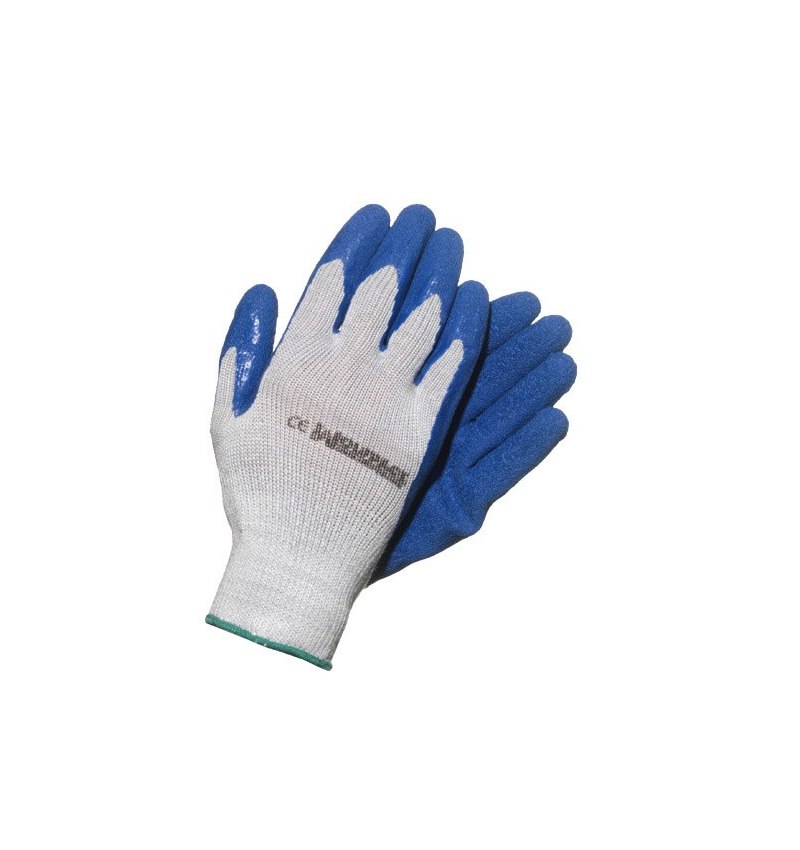 Guantes Latex / Algodón Impregnado con Colgador   8" (Par)