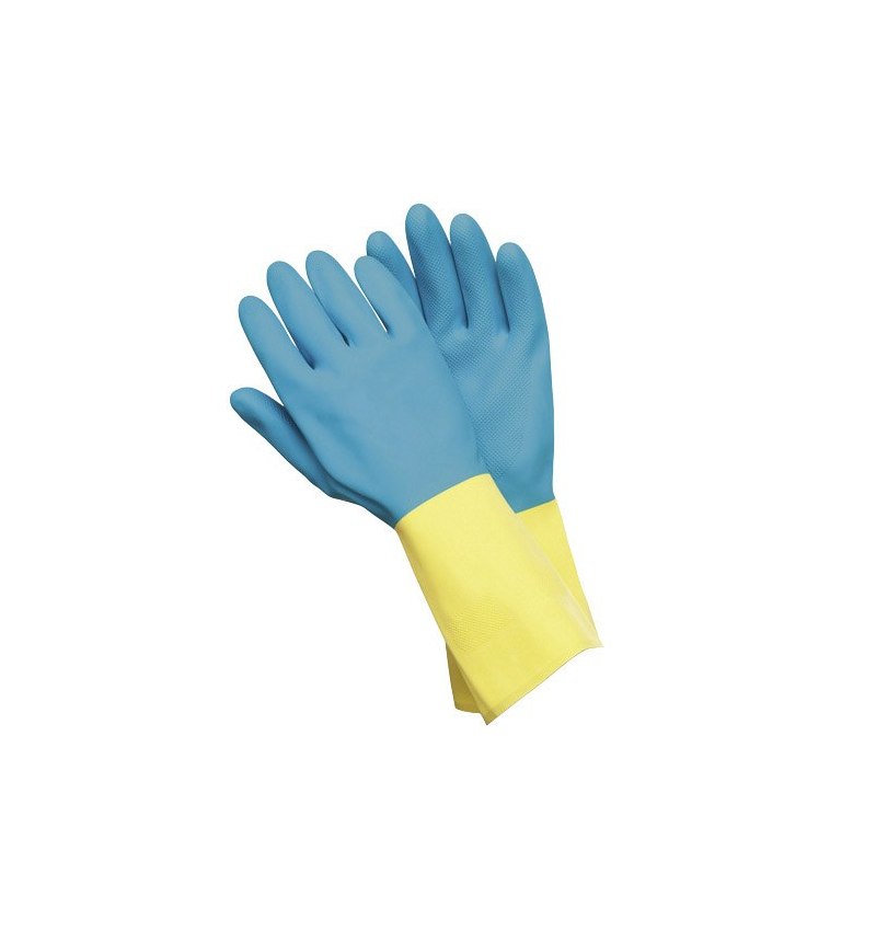 Guantes Neopreno / Latex Bicolor Talla XL (Par)