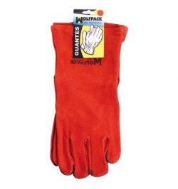 Guantes Soldar Denso Rojo Largo (Par)