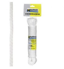 Cuerda Trenzada Plástico Blanca (Madeja 15 m.)
