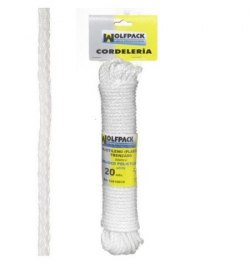 Cuerda Trenzada Plástico Blanca (Madeja 20 m.)