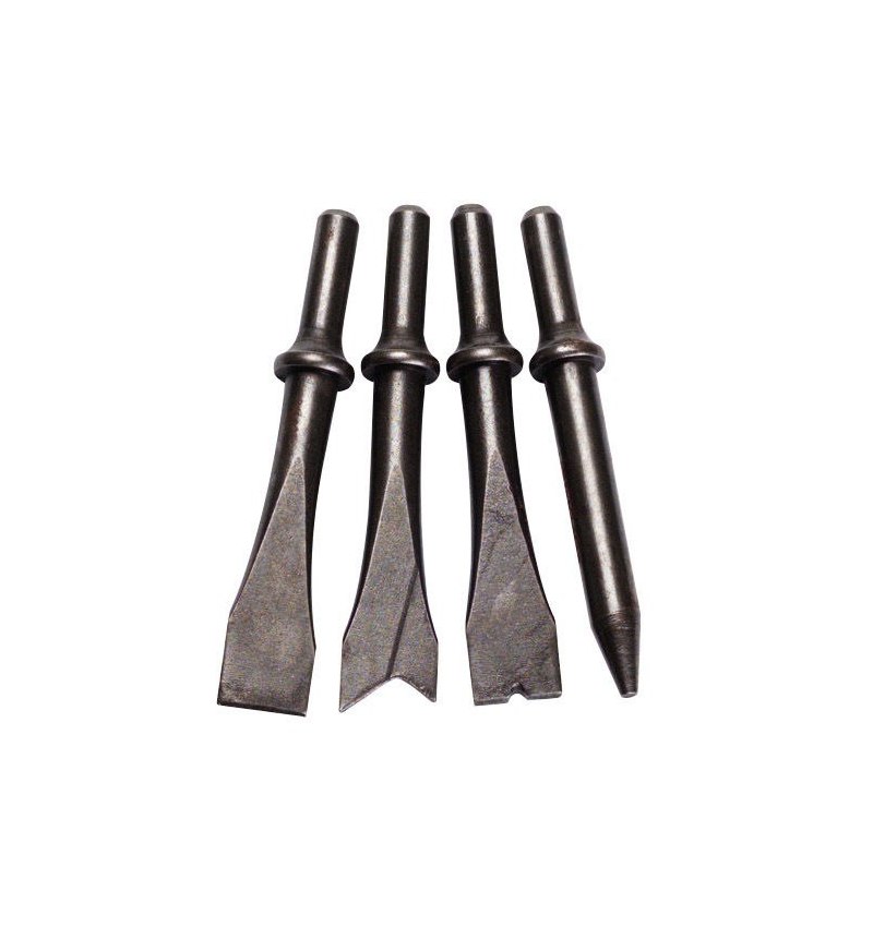 Juego Cinceles Martillo Neumatico Cilindrico 4 piezas