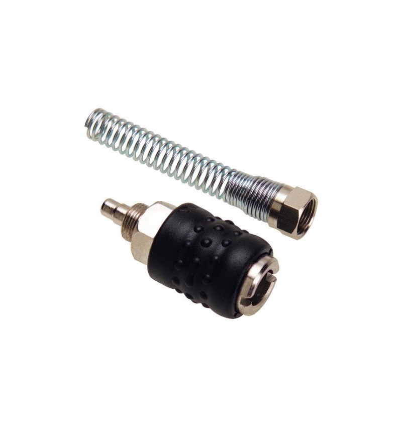 Enchufe Rapido Con Muelle Manguera 6x8 mm. (Blister 1 pieza)