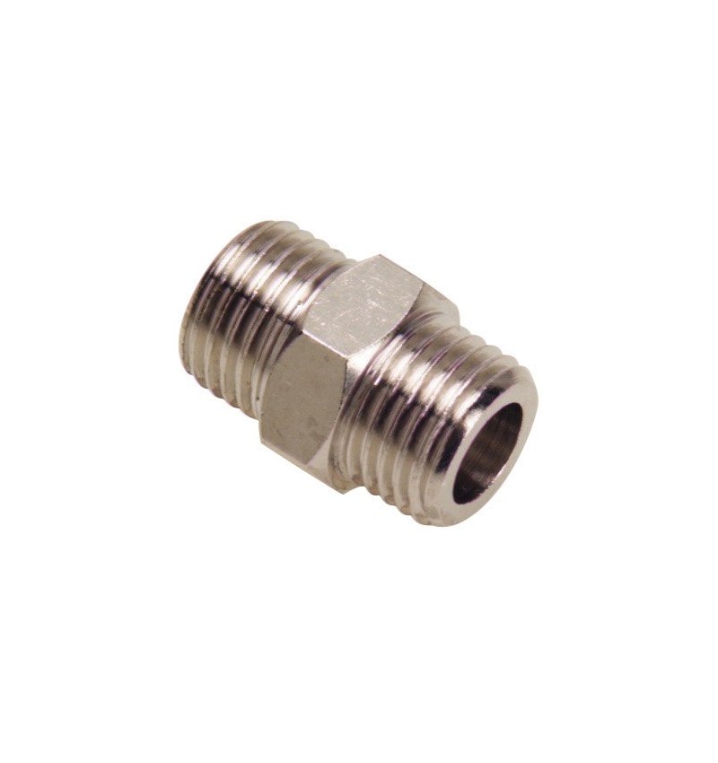Machon Doble Cilindrico 1/4-1/4 (Blister 2 Piezas)