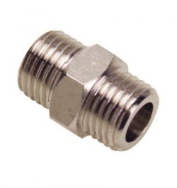 Machon Doble Cilindrico 3/8-3/8. (Blister 2 Piezas)