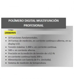 Polimetro Digital Maurer Multifunción Profesional