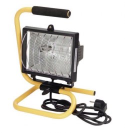 Foco Halogeno 500 W. con lampara 400 W. Ahorro y asa