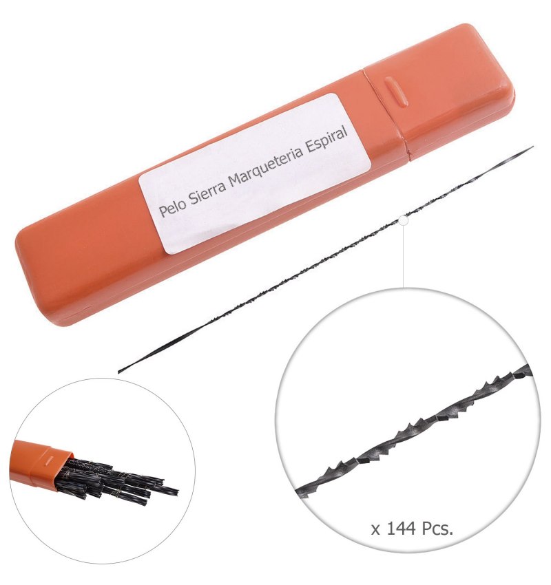 Pelo Sierra Marqueteria Espiral  4-13  (Estuche 144 pzas.)