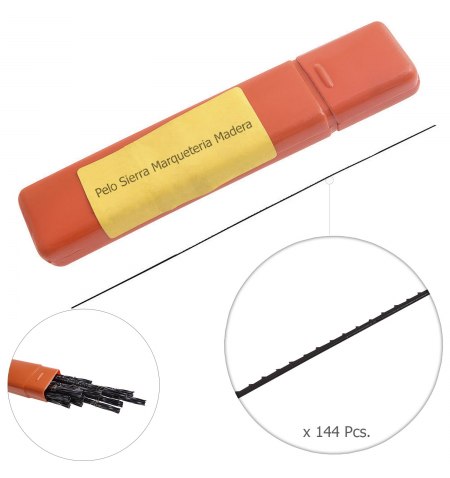 Pelo Sierra Marqueteria Madera 10-13 (Estuche 144 pzas.)