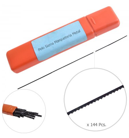 Pelo Sierra Marqueteria Metal  3-13 (Estuche 144 pzas.)