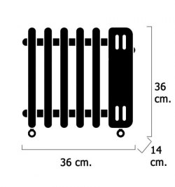 Radiador Aceite  800w 7 Elementos