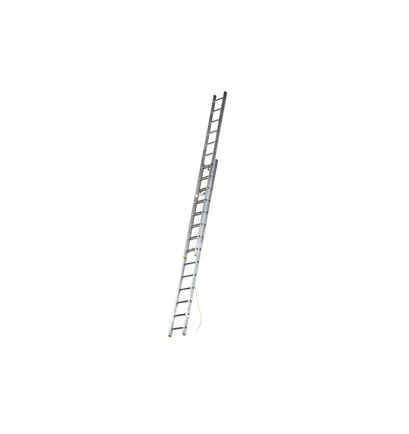 Escalera Aluminio 2 Tramos Mecanica 14+14 Peldaños
