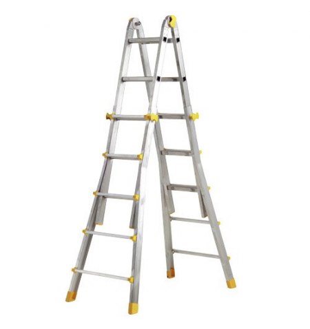 Escalera Telescópica Aluminio  5+5 Peldaños