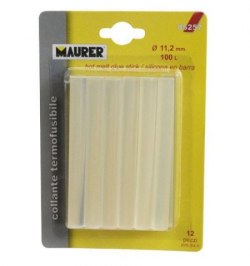 Silicona En Barra Maurer (Blister 12 unidades) Ø 11,2 mm.