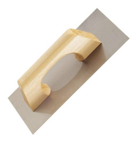 Llana Profesional Inoxidable Mango Madera 300x150 mm.
