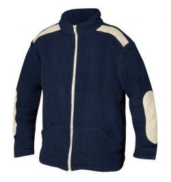 Jersey de Trabajo Forro Polar Con Cremallera Azul Talla   M