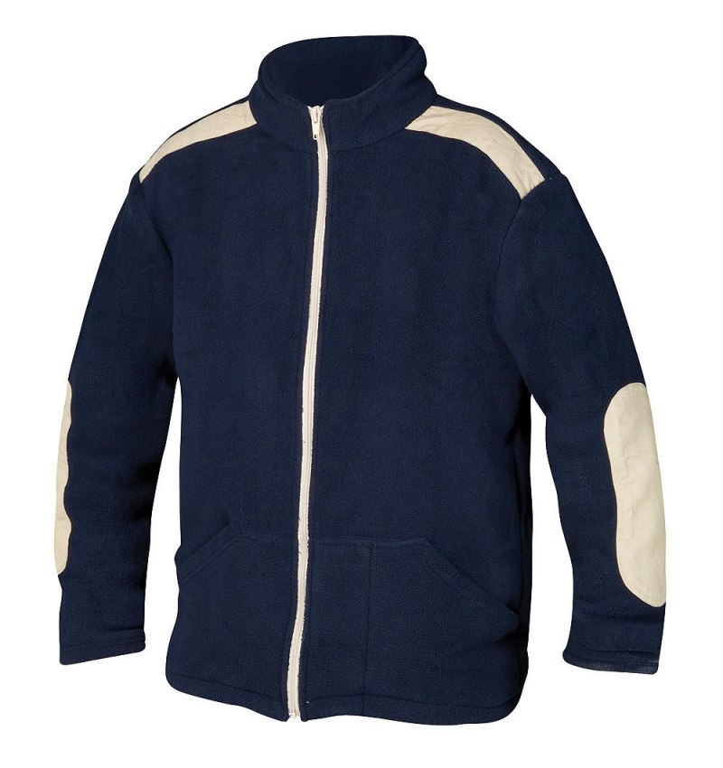 Jersey de Trabajo Forro Polar Con Cremallera Azul Talla   M