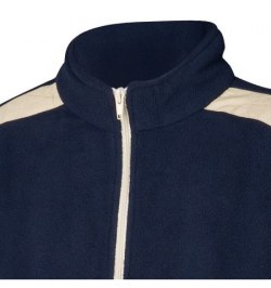 Jersey de Trabajo Forro Polar Con Cremallera Azul Talla  XL