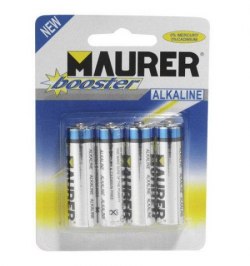 Pila Maurer Alcalina AA / LR06  (Blister 4 piezas)