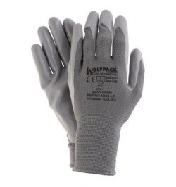 Guantes Nitrilo / Nylon Impregnado con Colgador  6" (Par)
