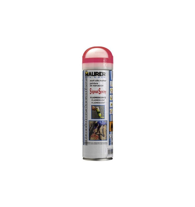 Spray Pintura Trazador Rojo Fluorescente 500 ml.