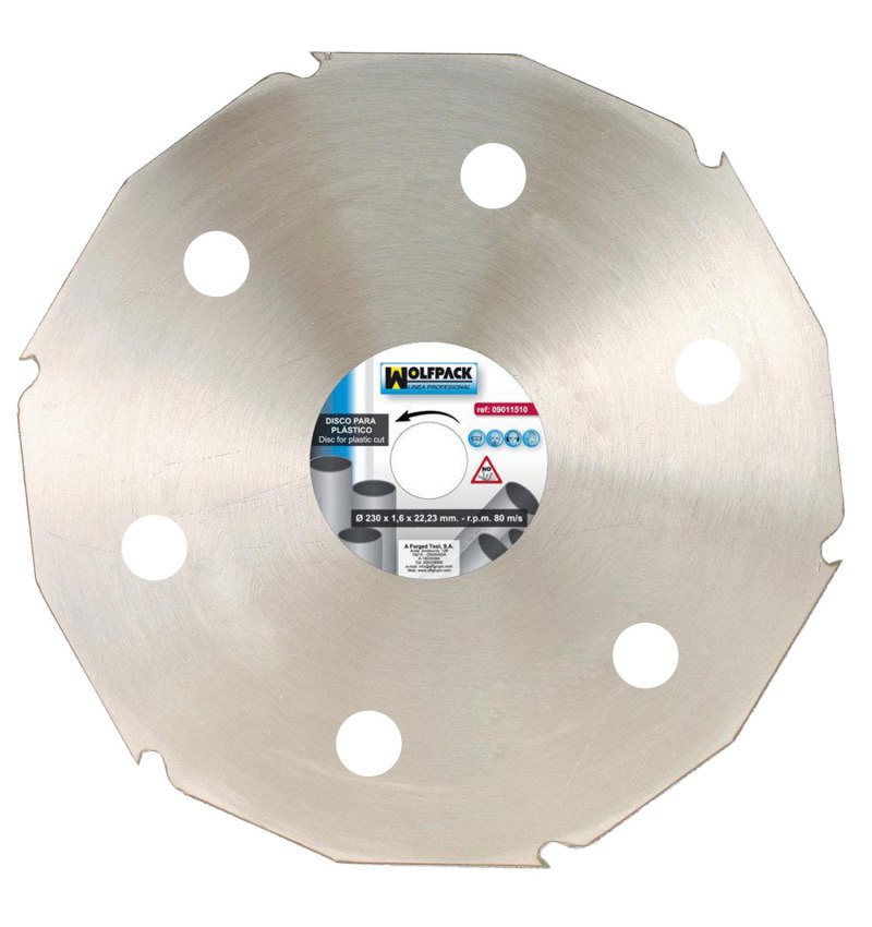 Disco Materiales Plasticos 230 mm.