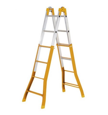 Escalera Telescópica Mixta Wolfpack 4+4 Peldaños