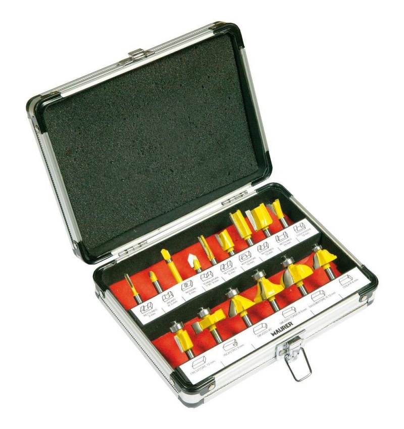 Juego Fresas Maurer 15 Piezas Con Maletin