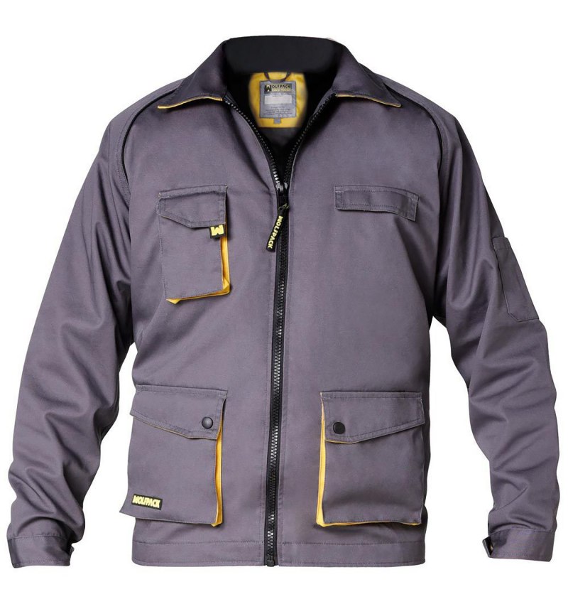 Chaqueta de Trabajo Gris/Amarillo Talla 56/58 XL