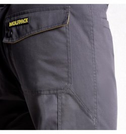 Pantalones de Trabajo Largos Gris/Amarillo Talla 46/48 L