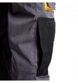 Pantalones de Trabajo Largos Gris/Amarillo Talla 46/48 L