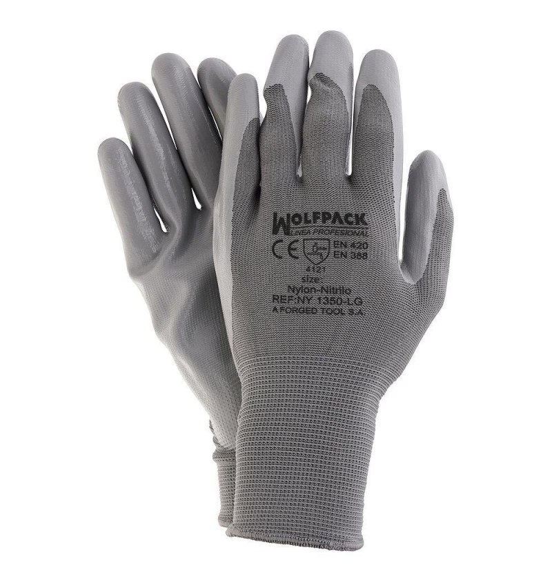 Guantes Nitrilo / Nylon Impregnado 10" (Par)
