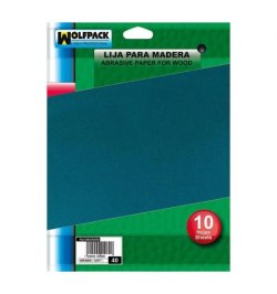 Lija Madera Grano 150 (Pack 10 pliegos)