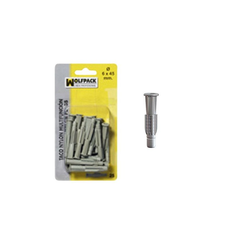 Taco Multiaccion MU  6x35 mm. (25 Piezas)