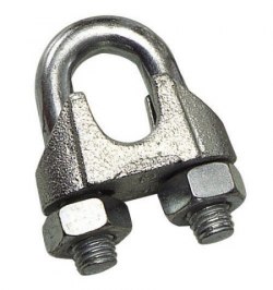 Sujetacables Galvanizado 6 mm. 1/4" Uso Domestico