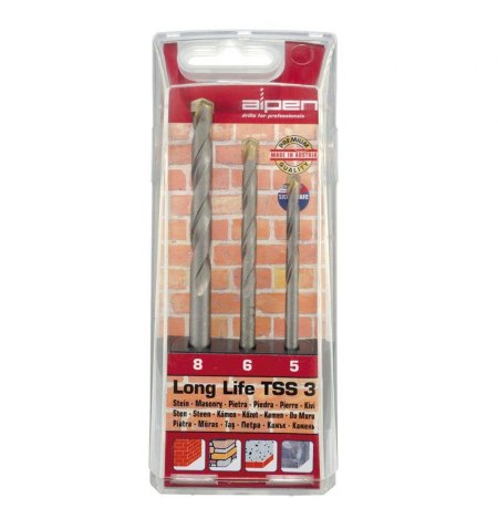 Estuche Brocas Alpen Widia Long Life  3 Piezas