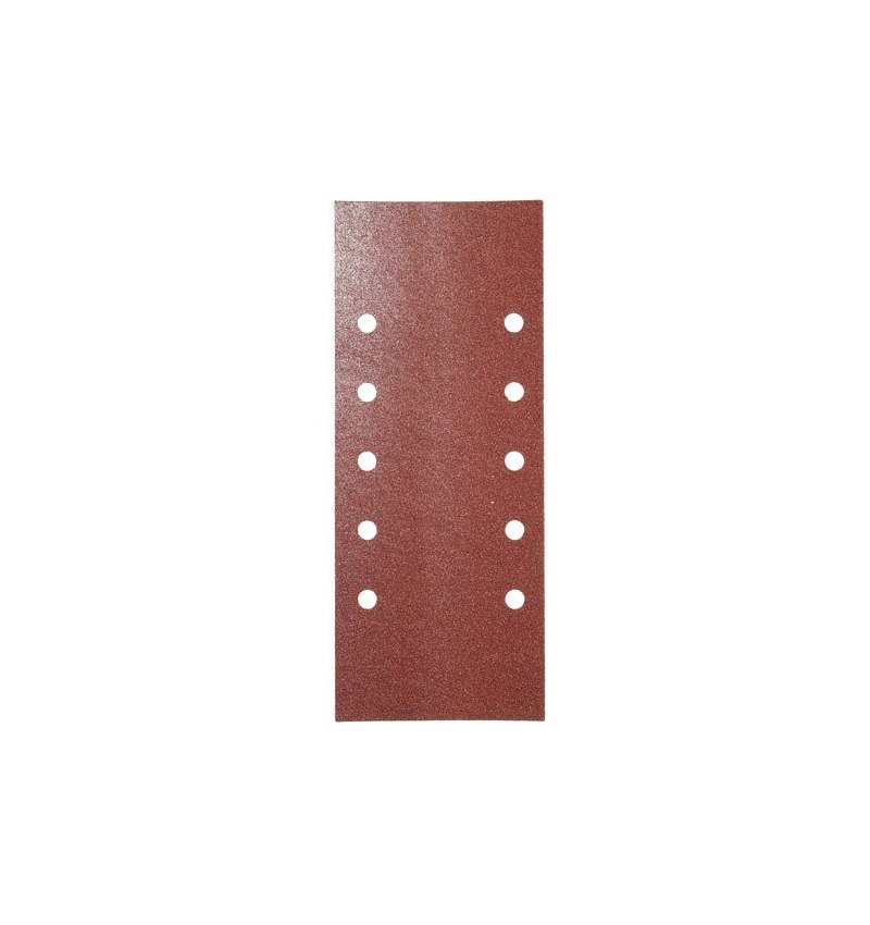Lija Recambio Con Velcro 115x280 mm. con Agujeros Grano  80 (10 Piezas)