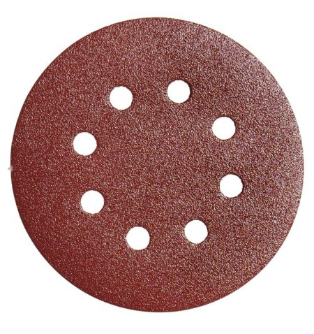 Lija recambio velcro disco Ø 125 mm. con agujeros grano  80 (10 Piezas)