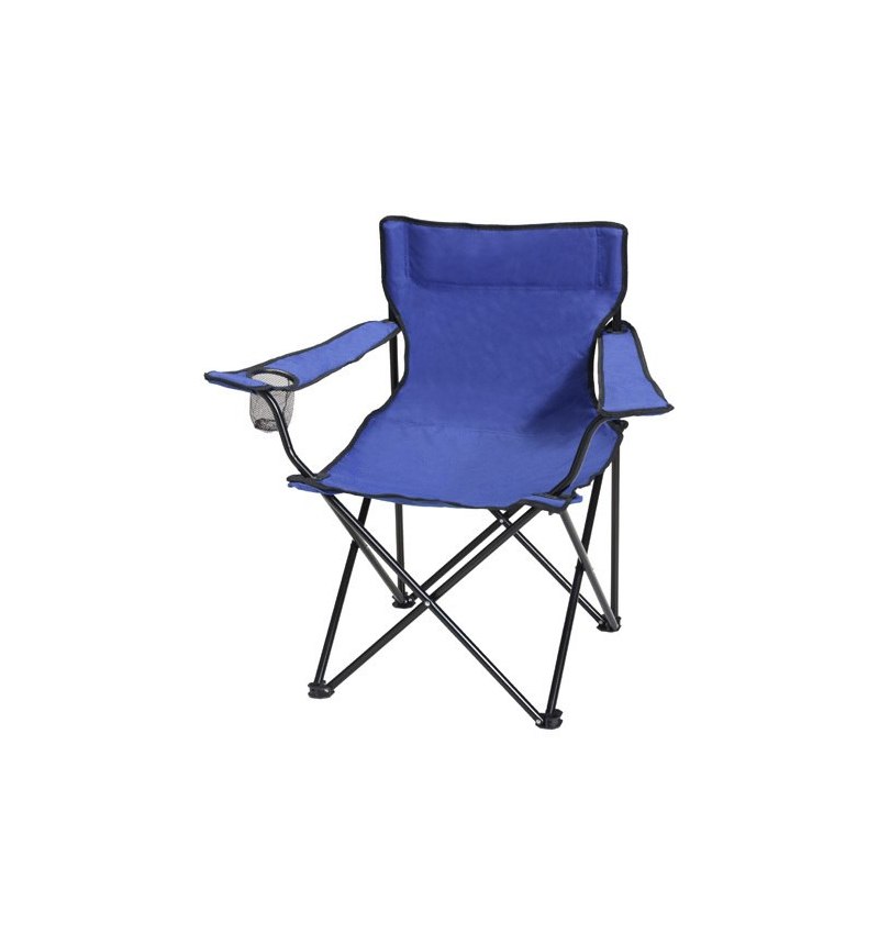Silla Playa Metal Pescador Plegable Azul