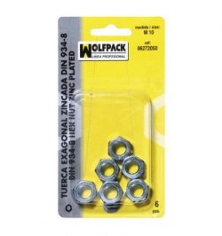 Tuerca Hexagonal Zincada Din934 M08 (10 Piezas)